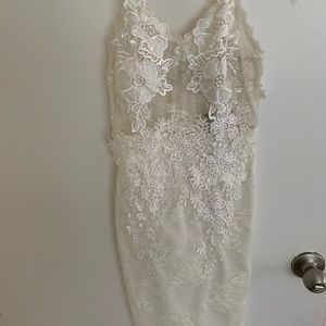 Lacy white dress